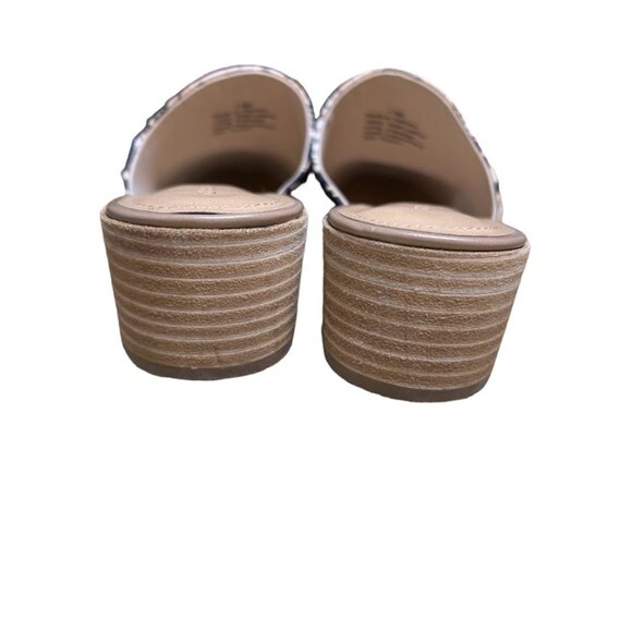 Gibson Latimer Size 7.5 Goat Leather Snake Print Slip-On Slides Heel - Picture 7 of 7